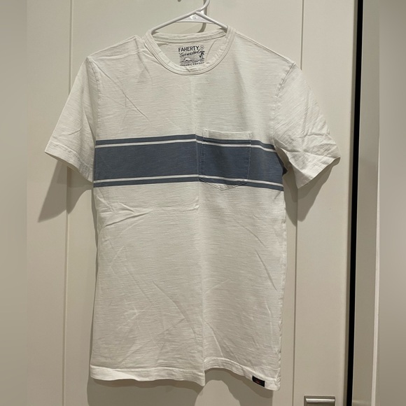 Faherty Other - Faherty white and blue Stripe Men's Tee